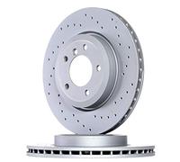 2x Disque de frein ventilé de l'intérieur 150.1294.52 ZIMMERMANN pour BMW 3