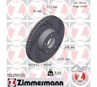 ZIMMERMANN 150.2901.55 Disque de frein pour BMW