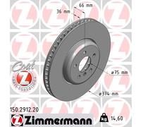 ZIMMERMANN 150.2912.20 Disque de frein pour BMW
