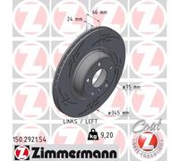 ZIMMERMANN 150.2921.54 Disque de frein