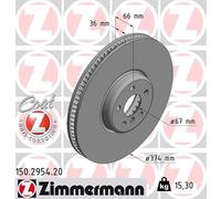 ZIMMERMANN 150.2954.20 Disque de frein pour BMW