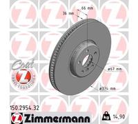 ZIMMERMANN 150.2954.32 Disque de frein pour BMW