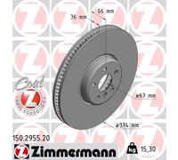 ZIMMERMANN 150.2955.20 Disque de frein pour BMW