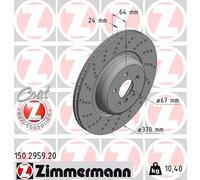 ZIMMERMANN 150.2959.20 Disque de frein pour BMW