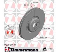 ZIMMERMANN 150.2963.32 Disque de frein pour BMW,ROLLS-ROYCE