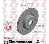 ZIMMERMANN Disque de frein 150.2983.52 pour BMW