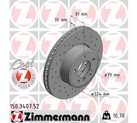 ZIMMERMANN 150.3407.52 Disque de frein pour BMW