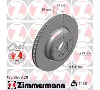 ZIMMERMANN 150.3408.20 Disque de frein pour BMW