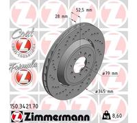 ZIMMERMANN 150.3421.70 Disque de frein pour BMW