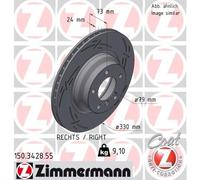 ZIMMERMANN 150.3428.55 Disque de frein pour BMW