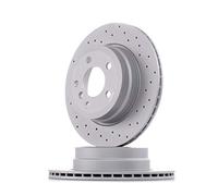 ZIMMERMANN 150.3450.52 2x Disque de frein Arrière Ø320mm Hauteur: 78mm Épaisseur: 20mm Nombre de Trous: 6/5 Cercle de percage -Ø: 120mm ventilé de l'intérieur perforé Compatible avec BMW X5 E70