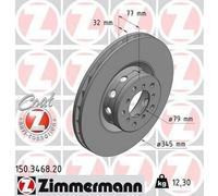 ZIMMERMANN Disque de frein pour BMW 150.3468.20