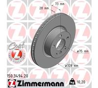 ZIMMERMANN Disque de frein (à l'unité) 4250238753186