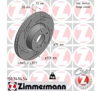 ZIMMERMANN 150.3494.54 Disque de frein pour BMW