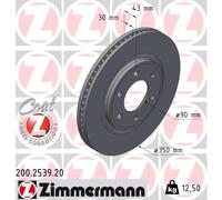 ZIMMERMANN 200.2539.20 Disque de frein