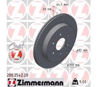 ZIMMERMANN 200.2542.20 Disque de frein pour NISSAN