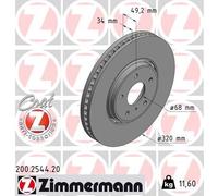 ZIMMERMANN 200.2544.20 Disque de frein