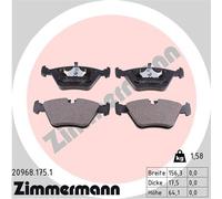 ZIMMERMANN 20968.175.1 Kit de plaquettes de frein, frein à disque pour DAIMLER,J