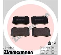 ZIMMERMANN 21381.150.1 Kit de plaquettes de frein, frein à disque pour CADILLAC,