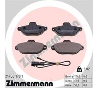 ZIMMERMANN 21436.170.1 Kit de plaquettes de frein, frein à disque pour FIAT,FORD