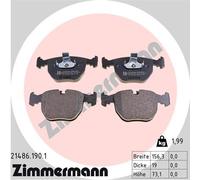 ZIMMERMANN 21486.190.1 Kit de plaquettes de frein, frein à disque pour ALPINA,BM