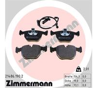 ZIMMERMANN 21486.190.2 Kit de plaquettes de frein, frein à disque pour BMW