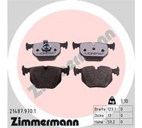 ZIMMERMANN 21487.970.1 Kit de plaquettes de frein, frein à disque pour BMW,LAND