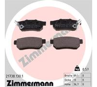 ZIMMERMANN 21738.130.1 Kit de plaquettes de frein, frein à disque pour HONDA