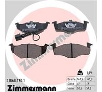 ZIMMERMANN 21868.170.1 Kit de plaquettes de frein, frein à disque pour SEAT,SKOD
