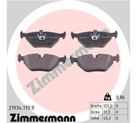 ZIMMERMANN 21934.170.9 Kit de plaquettes de frein, frein à disque pour BMW,BMW (