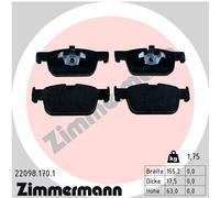 ZIMMERMANN 22098.170.1 Kit de plaquettes de frein, frein à disque pour VOLVO