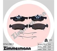 ZIMMERMANN 22143.180.2 Kit de plaquettes de frein, frein à disque pour OPEL,VAUX