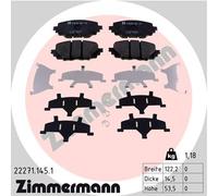 ZIMMERMANN 22271.145.1 Kit de plaquettes de frein, frein à disque pour ABARTH,FI