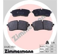 ZIMMERMANN 22485.170.1 Kit de plaquettes de frein, frein à disque pour JAGUAR,LA