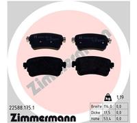 ZIMMERMANN 22588.175.1 Kit de plaquettes de frein, frein à disque pour CITROËN,F