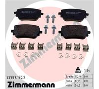 ZIMMERMANN 22987.170.2 Kit de plaquettes de frein, frein à disque pour MERCEDES-
