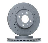 2x Disque de frein ZIMMERMANN 230.2365.52 convient pour FIAT CITROËN/PEUGEOT