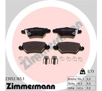 ZIMMERMANN 23052.165.1 Kit de plaquettes de frein, frein à disque pour CHEVROLET