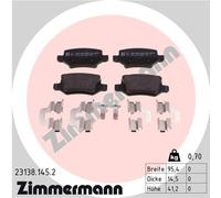 ZIMMERMANN 23138.145.2 Kit de plaquettes de frein, frein à disque pour MERCEDES-