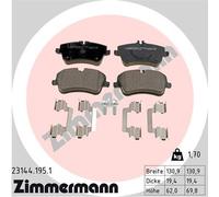 ZIMMERMANN 23144.195.1 Kit de plaquettes de frein, frein à disque pour MERCEDES-