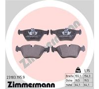 ZIMMERMANN 23183.195.9 Kit de plaquettes de frein, frein à disque pour BMW
