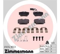 ZIMMERMANN 23224.165.3 Kit de plaquettes de frein, frein à disque pour VW