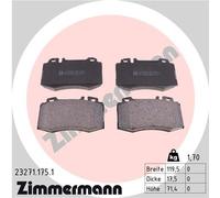 ZIMMERMANN 23271.175.1 Kit de plaquettes de frein, frein à disque pour MERCEDES-
