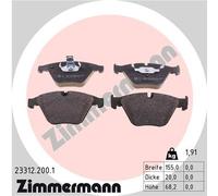 ZIMMERMANN 23312.200.1 Kit de plaquettes de frein, frein à disque pour BMW,BMW (