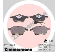 ZIMMERMANN 23392.200.1 Kit de plaquettes de frein, frein à disque pour AUDI,SEAT