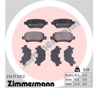 ZIMMERMANN 23417.150.2 Kit de plaquettes de frein, frein à disque pour OPEL,VAUX