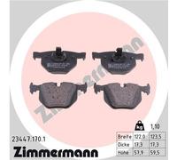 ZIMMERMANN 23447.170.1 Kit de plaquettes de frein, frein à disque pour BMW