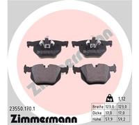 ZIMMERMANN 23550.170.1 Kit de plaquettes de frein, frein à disque pour BMW,BMW (