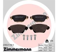 ZIMMERMANN 23557.170.1 Kit de plaquettes de frein, frein à disque pour FORD,JAGU