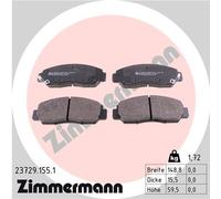 ZIMMERMANN 23729.155.1 Kit de plaquettes de frein, frein à disque pour CIIMO,HON
